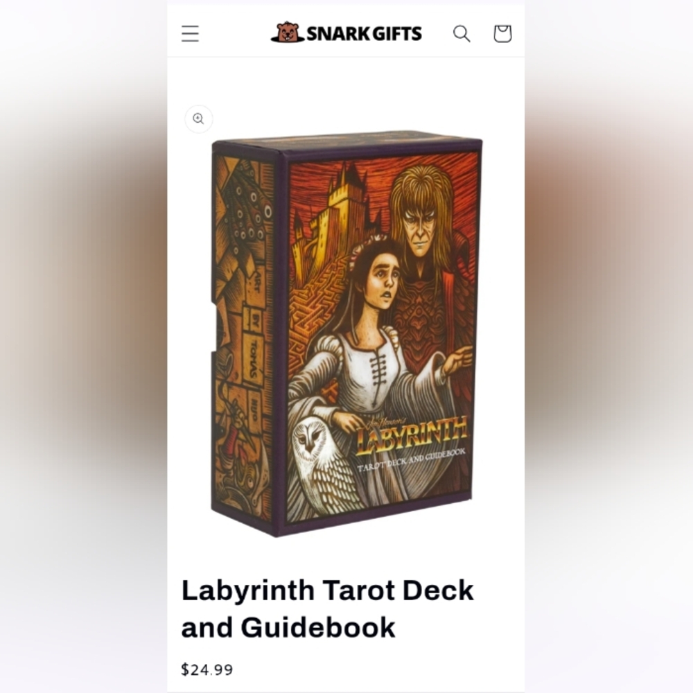 Labyrinth Fully Illustrated Tarot 78 card Deck  with 128 page Guidebook